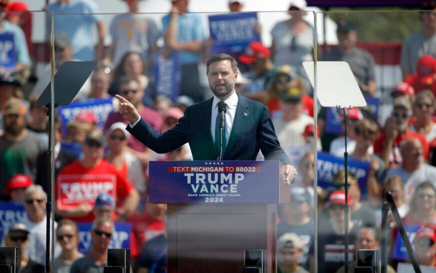 Vance warns of China’s influence during Michigan rally