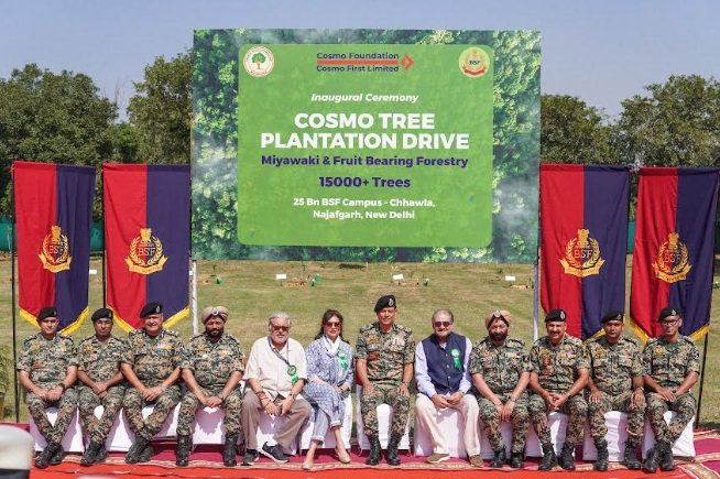 Cosmo Foundation and Border Security Force (BSF) Join Hands in Expanding Delhi's Green Cover with a 15,000 – Miywaki & Fruit Bearing Forestry